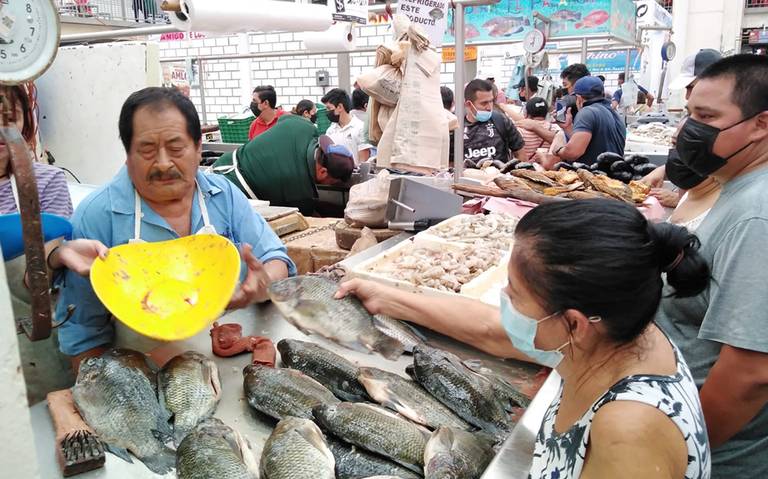 Repunta 80% venta de pescados y mariscos en el mercado Pino Suárez - El  Heraldo de Tabasco | Noticias Locales, Policiacas, sobre México, Tabasco y  el Mundo